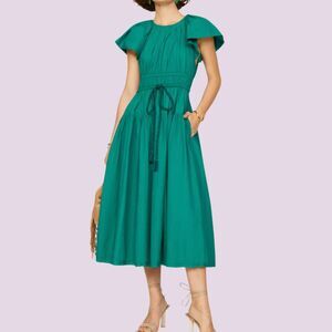 Ulla Johnson Green Midi Dress
